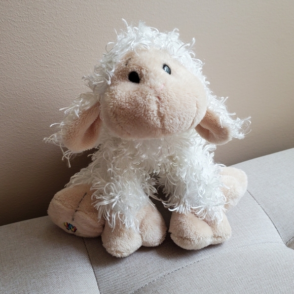 Cute farm animal plush ducks and lamb stuffed animal set of 5 - Picture 3 of 7